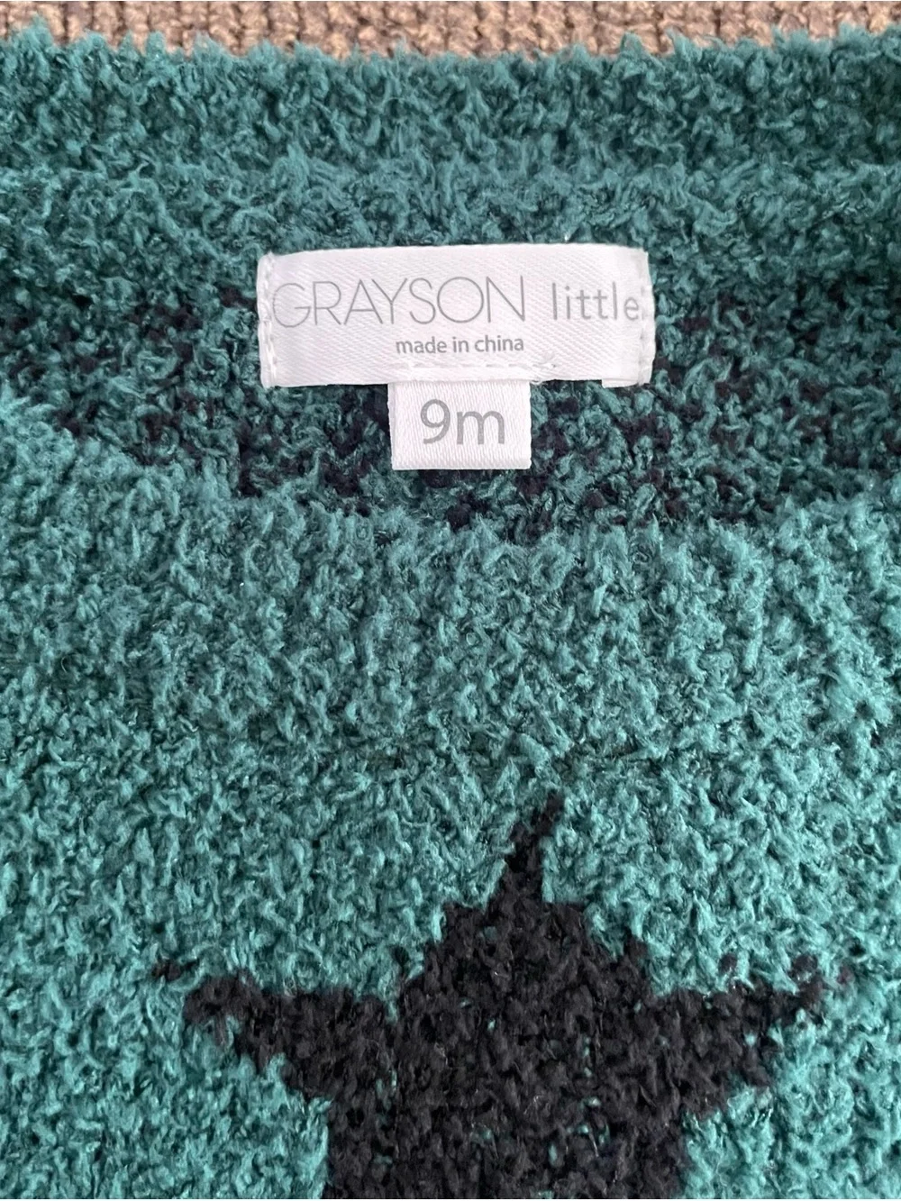 NWT Grayson Little Unisex 2 Piece Sweater Star Print Set Size 9M